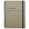 Delfonics Rollbahn Clear Plastic Notebook - 5-1/2" x 7", Grey